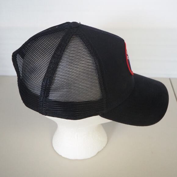 Boston Red Sox New Era Circle Patch A-Frame 9FORTY Snapback Hat -MLB Trucker - Picture 4 of 9